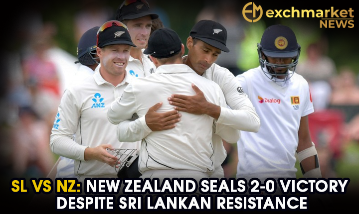 SL vs NZ: New Zealand seals 2-0 victory despite Sri Lankan resistance